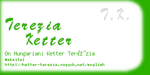 terezia ketter business card